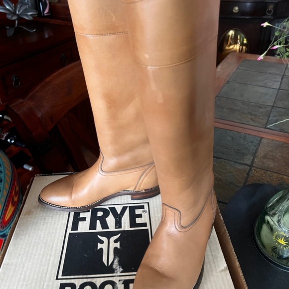 Frye Vintage Riding Boots Brown Size 6 With Box Excellent Condition - Picture 2 of 9